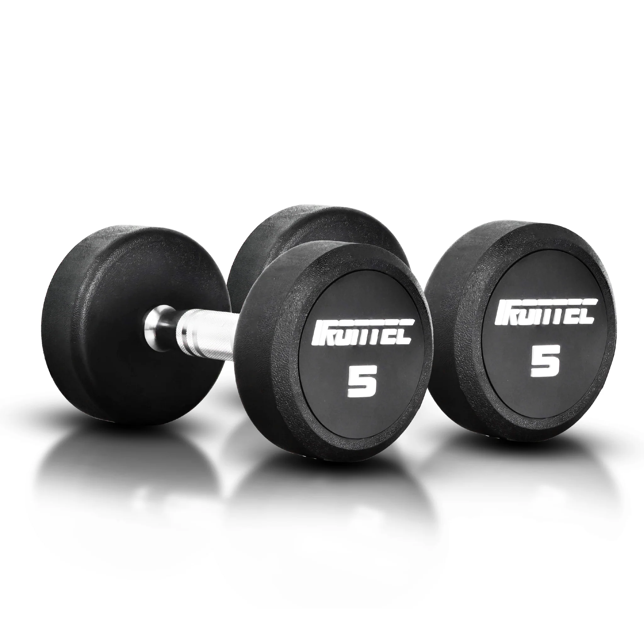 ดัมเบลกลม หุ้มยาง IRONTEC ขนาด 2.5-20KG x 2 ชิ้น - Multi color - 10 KG