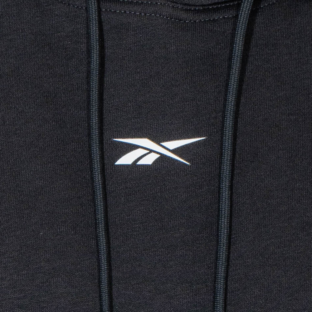 REEBOK Identity Basketball Hoodie Men's Training T-Shirt - Black - L (US SIZE)