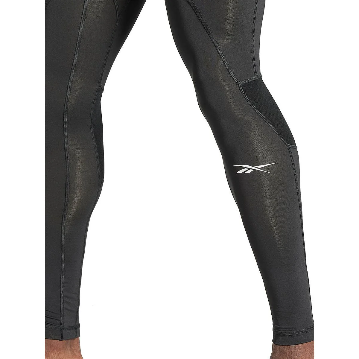 REEBOK Workout Ready Men's Compression Tights - Black - L (US SIZE)