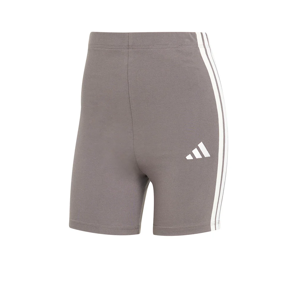 ADIDAS Essentials 3-Stripes High Waisted Women's Biker Shorts - Grey - L (ASIAN SIZE)