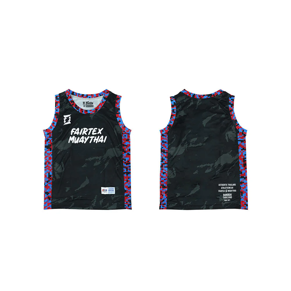 Fairtex Basketball Jersey - JS32 - Black - Black - L