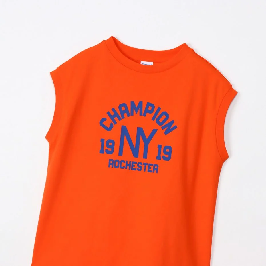 CHAMPION SLEEVELESS SHIRT เสื้อกล้าม ผู้หญิง CW-Z321-840 Orange - Orange - L