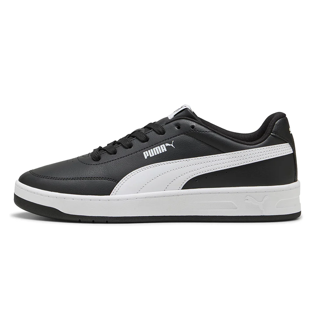 PUMA Court Classic Clean Unisex Lifestyle Shoes - Black - UK 10