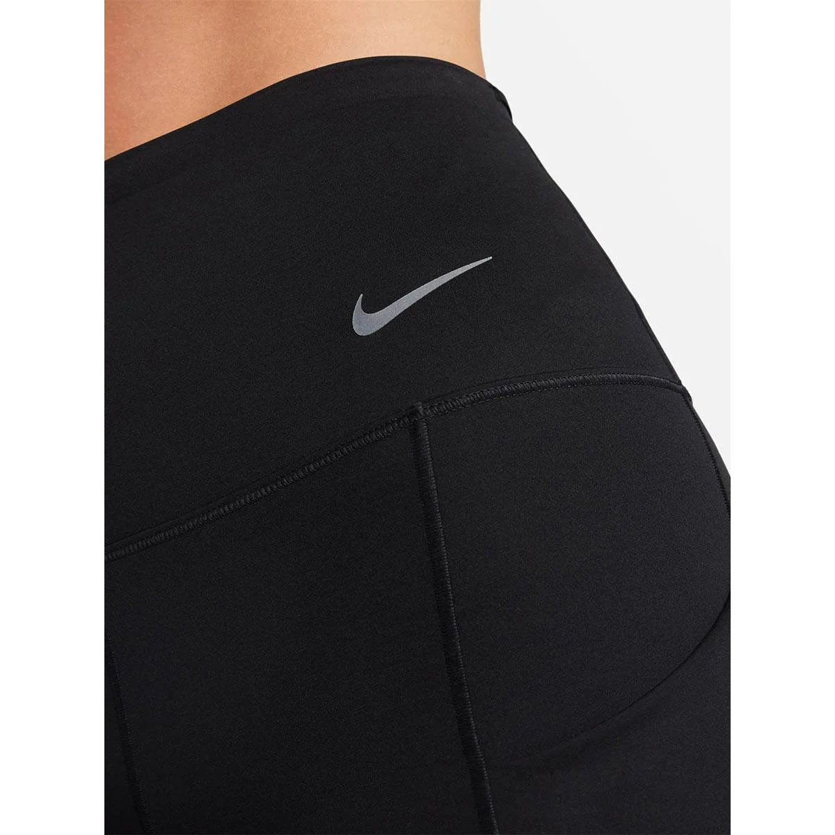 NIKE Go Firm-Support High-Waisted 8" Women's Biker Shorts - Black - L (US SIZE)