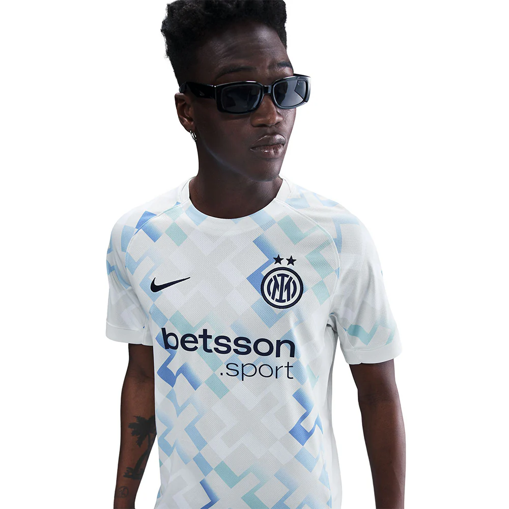 NIKE Men's Inter Milan Away Stadium 2025/26 Jersey - White - L (US SIZE)