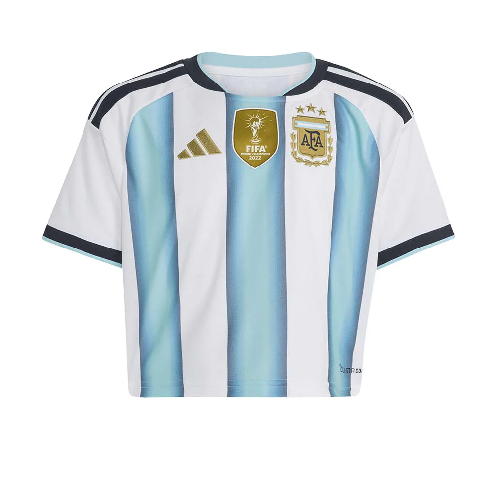 ADIDAS Women's Argentina Home Replica 2026 Cropped Jersey - White - L (UK SIZE)