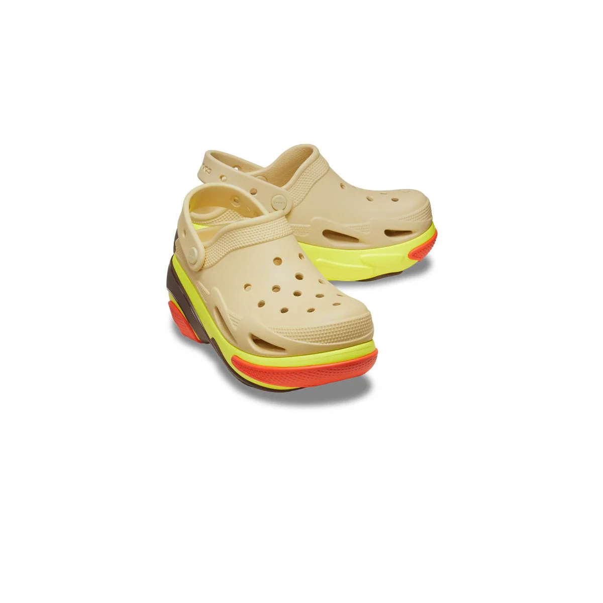 CROCS Bubble Crush Clog Unisex Lifestyle Shoes - Beige - US M4/W6