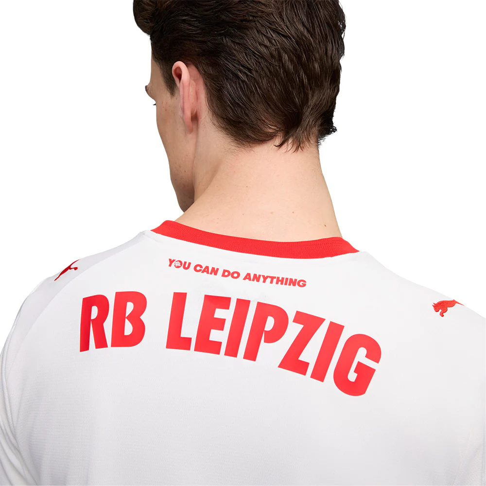 PUMA Men's RB Leipzig Home 2025/26 Jersey - White - 2XL (US SIZE)