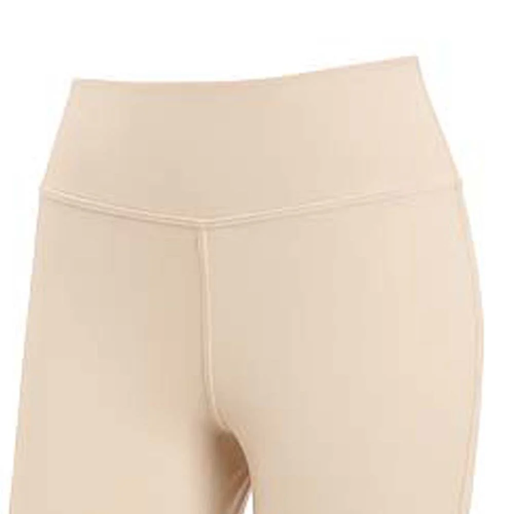 REEBOK Lux Bootcut Women's Training Leggings - Cream - L (US SIZE)