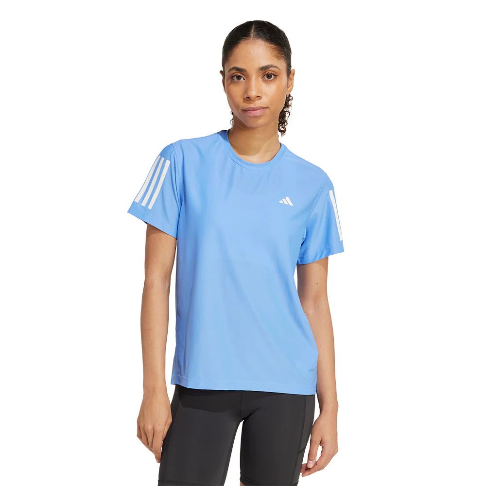 ADIDAS Own The Run Women's Running T-Shirt - Blue - 2XL (ASIAN SIZE)