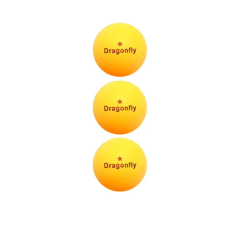 DRAGONFLY 1 Star 40 mm(3 Balls Pack) Table Tennis Ball - Orange - ONE SIZE