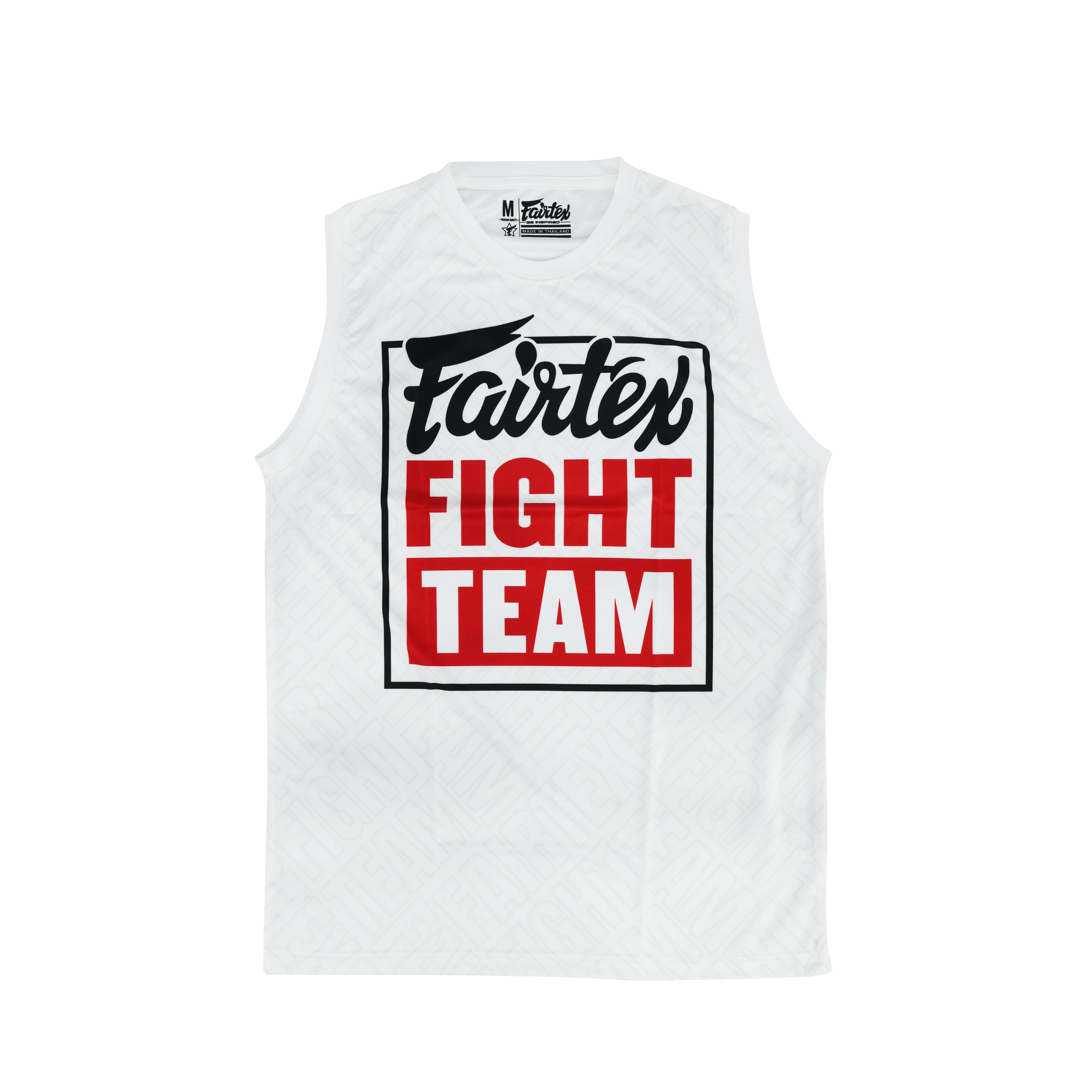 Fairtex Cotton Jersey - MTT45 - White/Red - White - 2XL