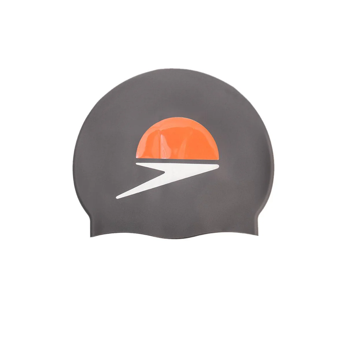 SPEEDO Printed Silicone Unisex Swim Cap - Black - ONE SIZE