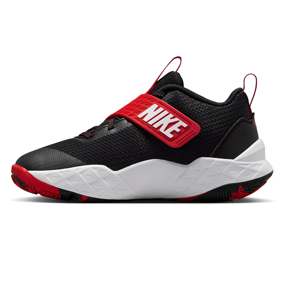 NIKE Team Hustle D 12 Kids Basketball Shoes - Black - 4 Y