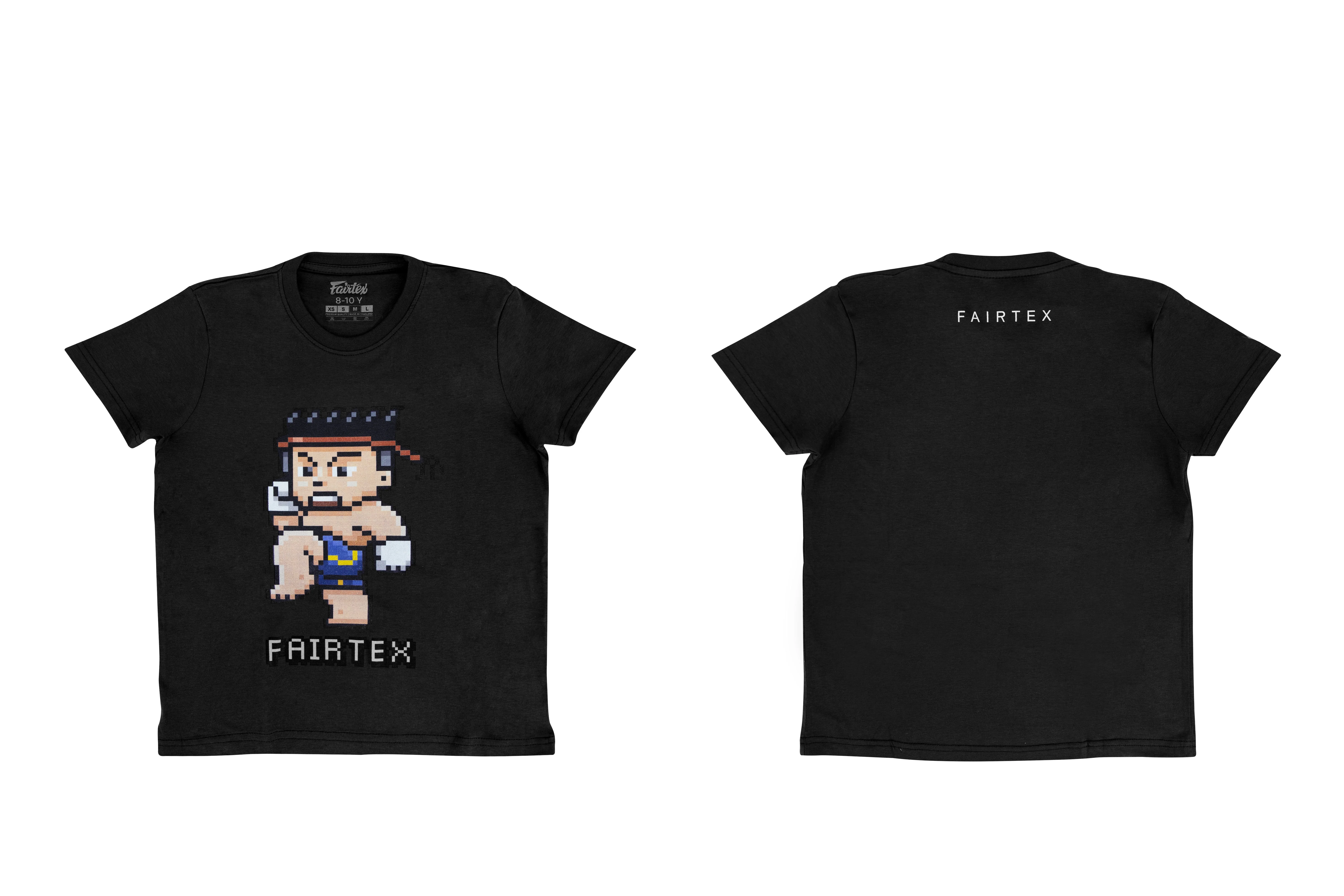 Fairtex Kids T-Shirts - TSTK08 - Black - Black - 10-12 yrs