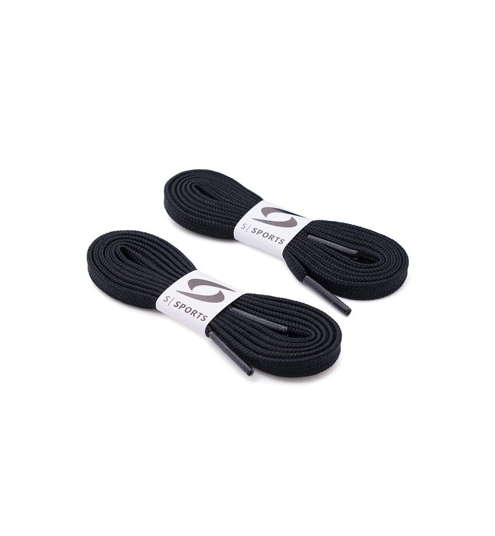 S Sports Poly Shoelaces 110 CM - Black - 110 CM