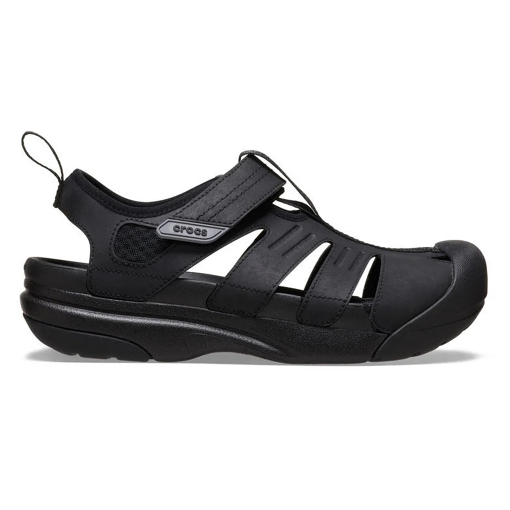CROCS Classic Yukon Fisherman Men's Sandals - Black - US M10