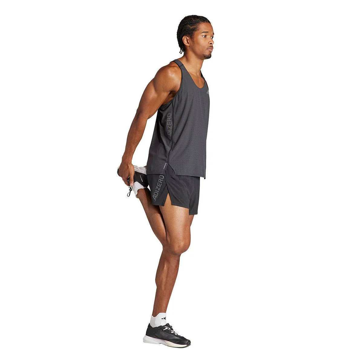 ADIDAS Adizero Running Split Men's Running Shorts - Black - 2XL (ASIAN SIZE)