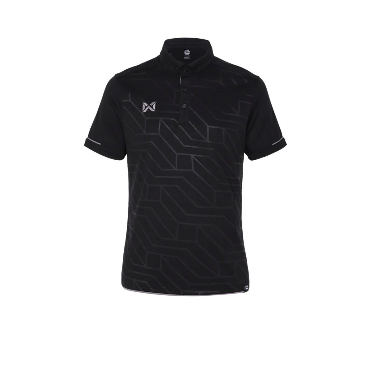 WARRIX Vividus Unisex Polo Shirt - Black - 2L (US SIZE)
