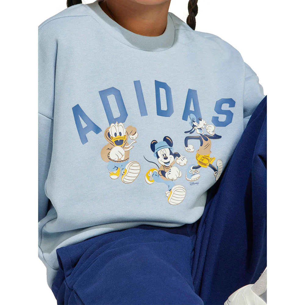 ADIDAS x Disney Mickey Mouse Sweatshirt Joggers Kids Set - Blue - 110 CM