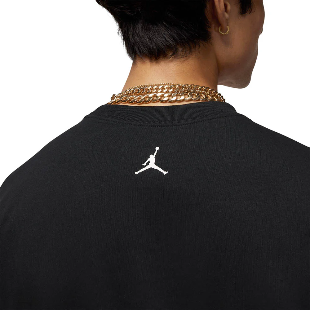 NIKE Jordan Men's Basketball T-Shirt - Black - L (US SIZE)