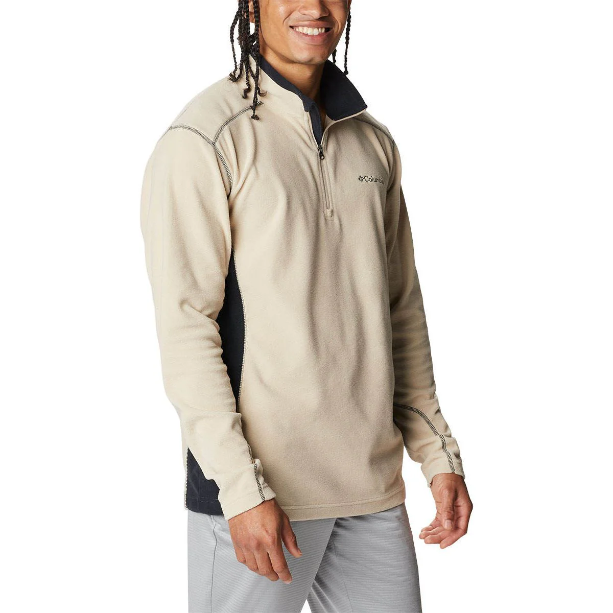 COLUMBIA Klamath Range™ II Half Zip Men's Sweatshirt - Cream - 2XL (US SIZE)