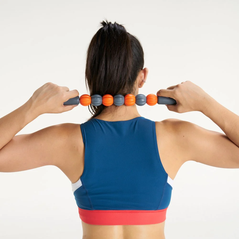 THAISPORTS ลูกกลิ้งนวดตัวแบบแท่ง ล้อเล็ก H-1485 สีเทา/ส้ม - Multi color - ONE SIZE