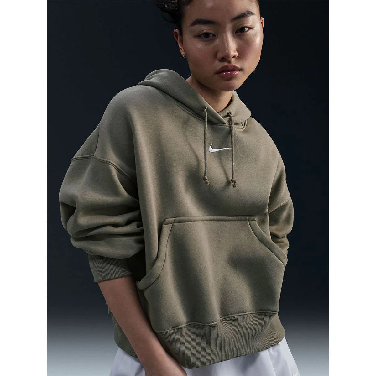 NIKE Sportswear Phoenix Fleece Women's Hoodie - Green - L (ASIAN SIZE)