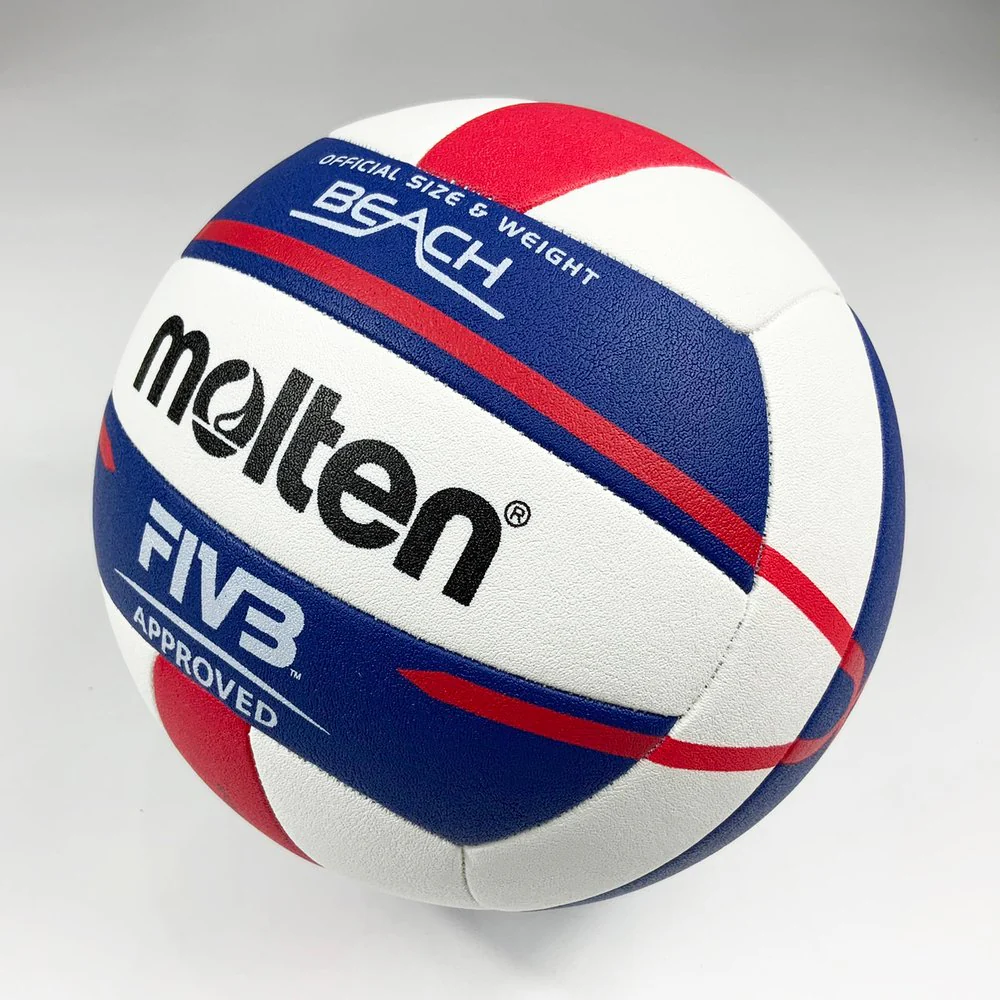 MOLTEN วอลเลย์บอลชายหาด V5B5000 ลูกวอลเลย์ หนัง PU รุ่นแข่งขันนานาชาติ - Multi color - Volleyball Size 5
