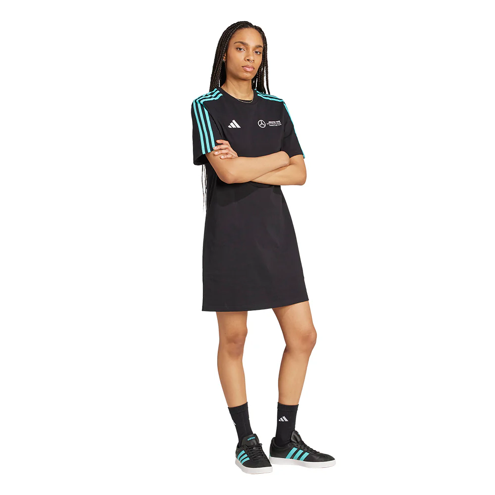 ADIDAS Mercedes - AMG Petronas Formula One Team DNA Women's Dress - Black - L (UK SIZE)