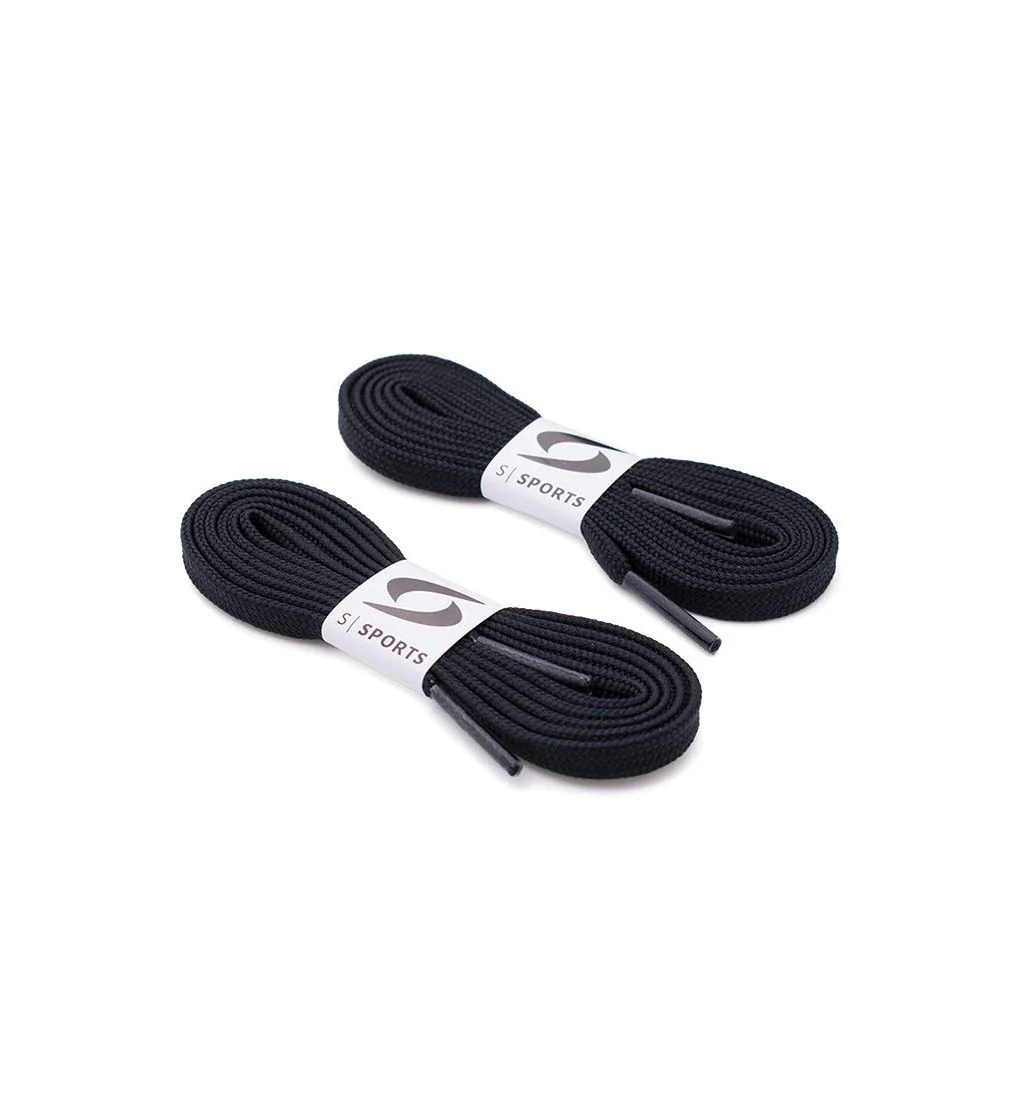 S Sports Poly Shoelaces 120 CM - Black - 122 CM