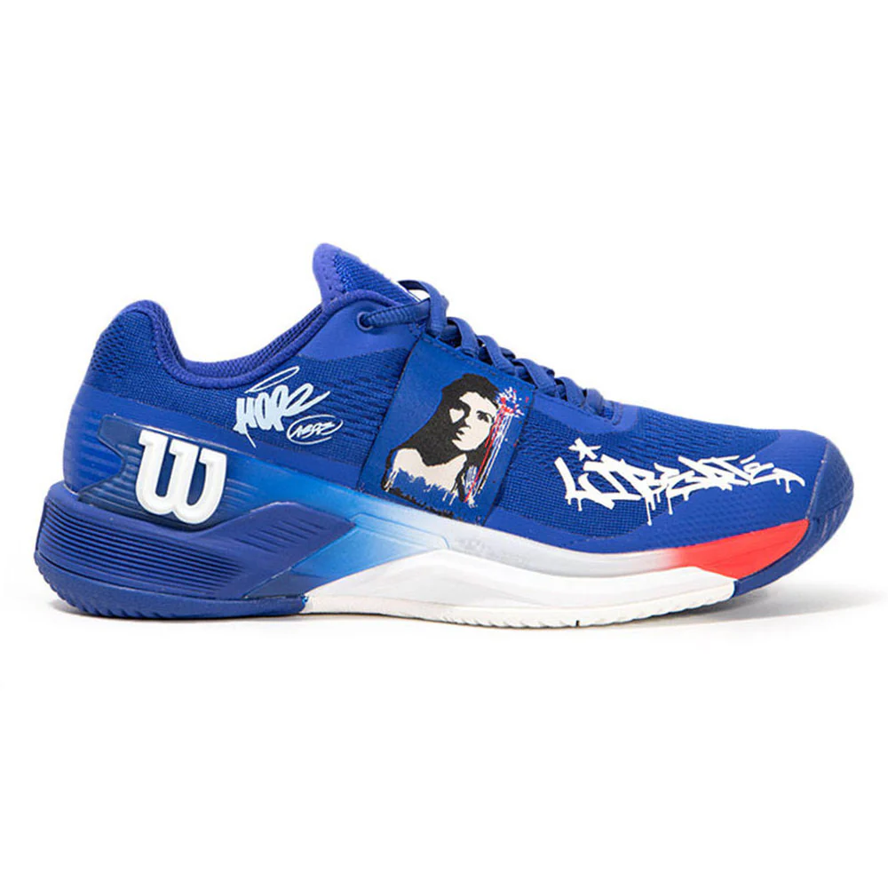 WILSON Rush Pro 4.0 Hope Paris Men's Tennis Shoes - Blue - US 10