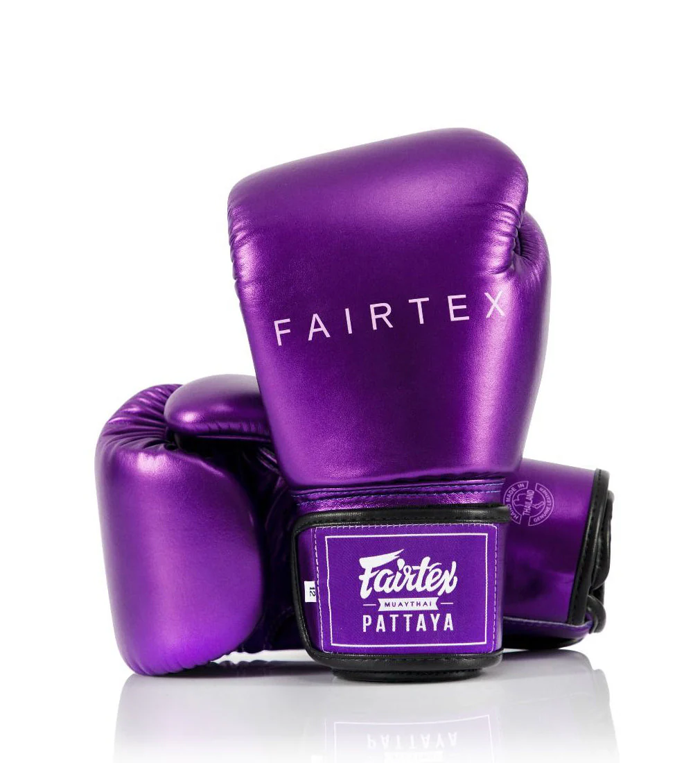 "Metallic" Boxing Gloves - Purple - Purple - 10 oz