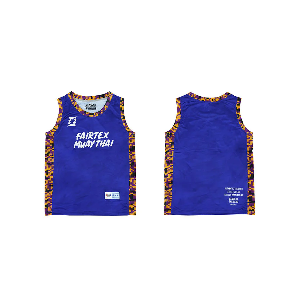Fairtex Basketball Jersey - JS32 - Blue - Blue - L