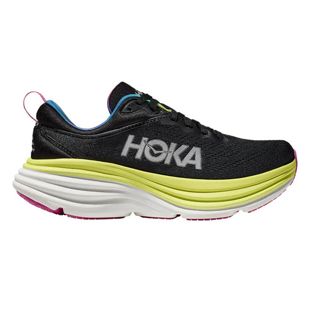 HOKA Bondi 8 Women's Running Shoes - Black - US 6