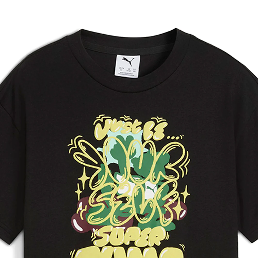 PUMA GRAPHICS Super PUMA Kids T-Shirt - Black - 128 CM