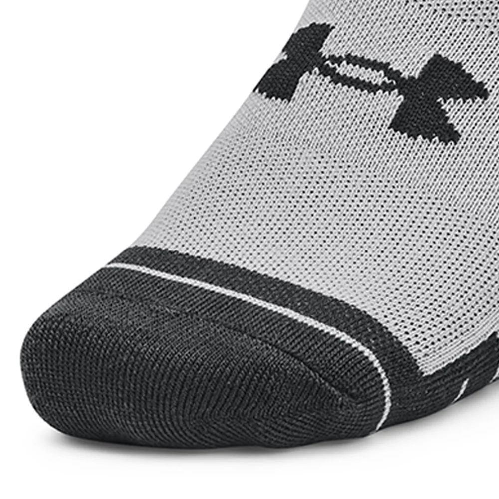 UNDER ARMOUR Performance Tech™ No Show Unisex Socks (3 Packs) - Black - L (US SIZE)
