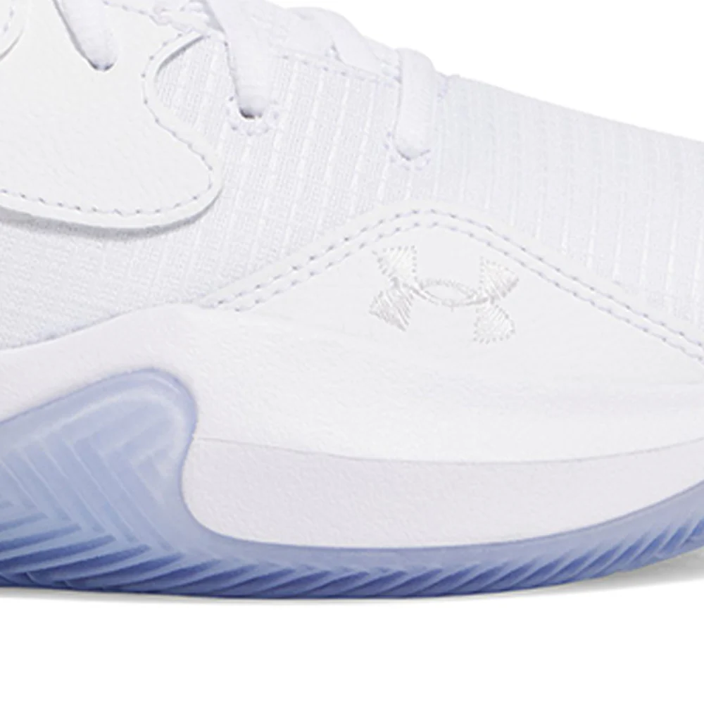 UNDER ARMOUR Lockdown 7 Low Unisex Basketball Shoes - White - US 10