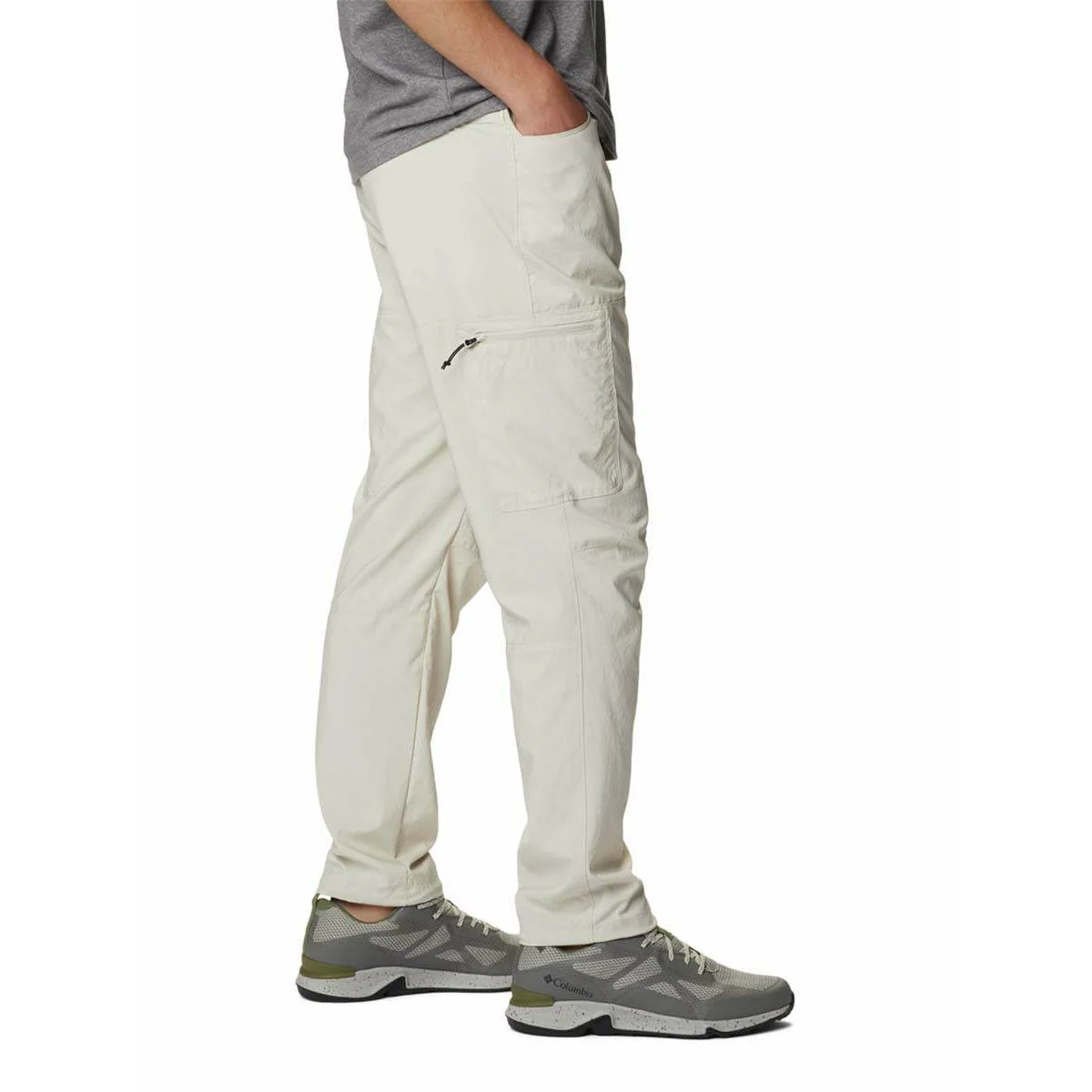 COLUMBIA Coral Ridge Pull-On Men's Hiking Pants - Cream - L (US SIZE)