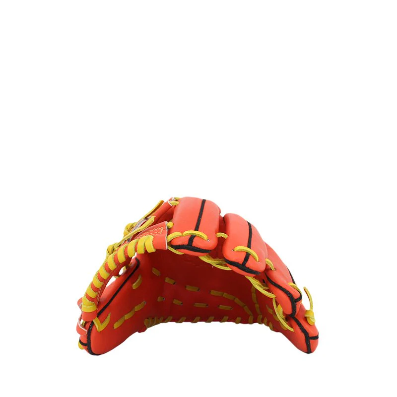 FBT Softball Gloves ถุงมือซอฟบอล Two-Piece 11.75 นิ้ว หนังแท้ Orange74426 - Orange - One size