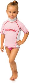 CRESSI Rash Guard Jr Short Sleeve Pink - Pink - Y 10