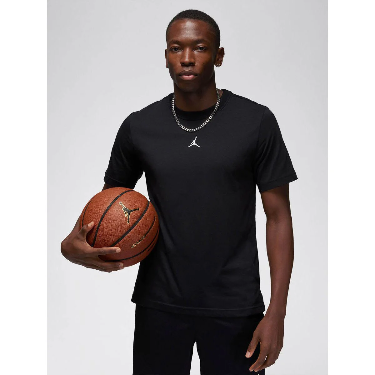 NIKE Jordan Sport Men's Basketball T-Shirt - Black - 2XL (US SIZE)