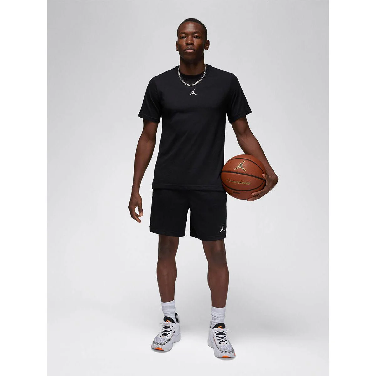 NIKE Jordan Sport Men's Basketball T-Shirt - Black - 2XL (US SIZE)