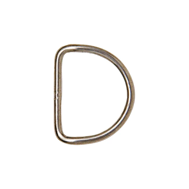 Scubapro S-TEK D-Rings and Retainers - Silver - Pre Bent