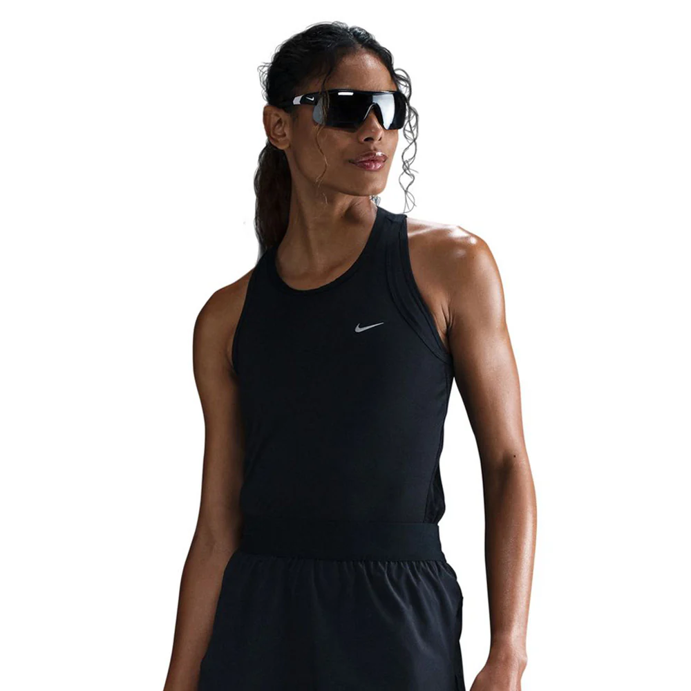 NIKE Tempo Women's Running Tank - Black - L (US SIZE)