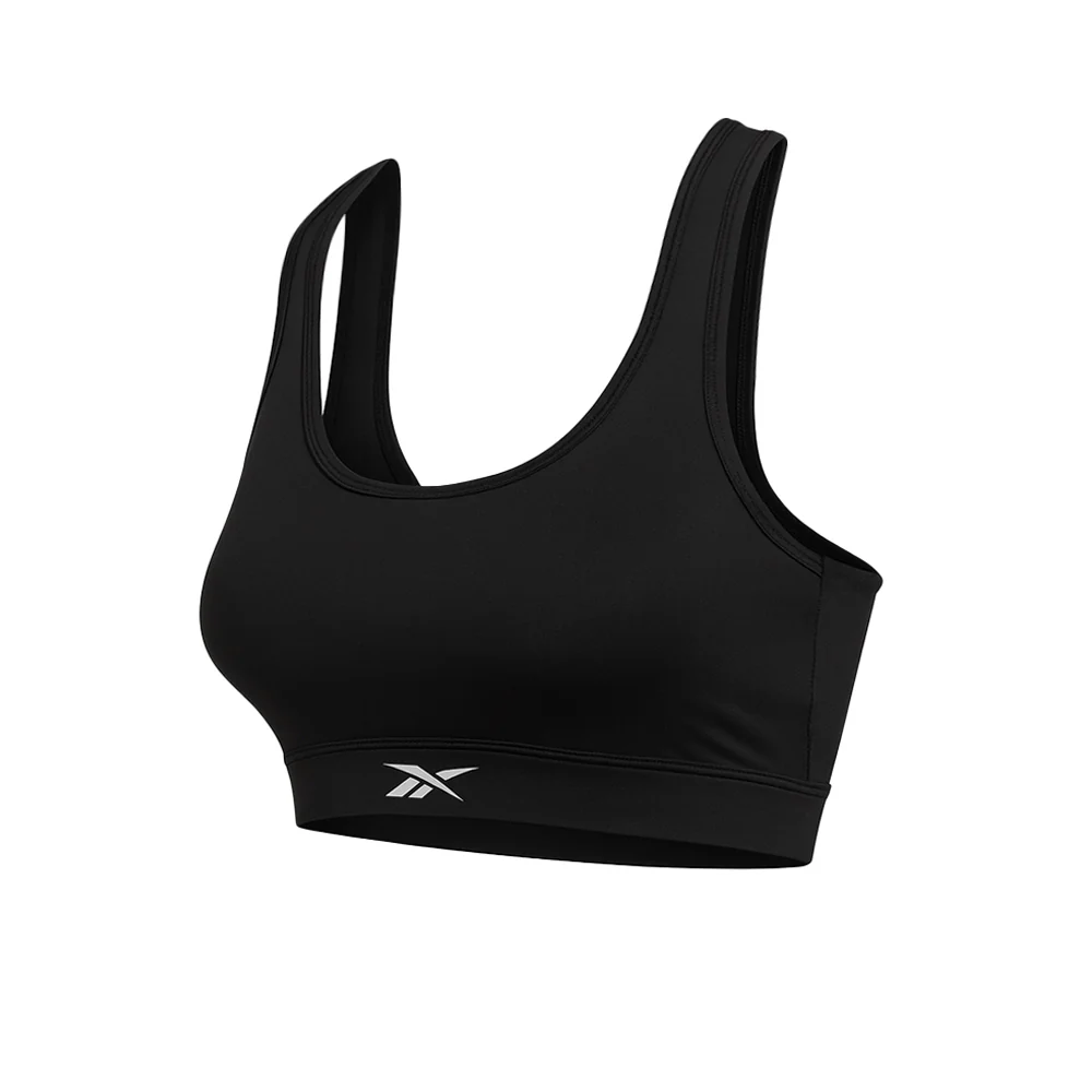 REEBOK RBK-DRY Motion Women's Running Sports Bra - Black - L (US SIZE)