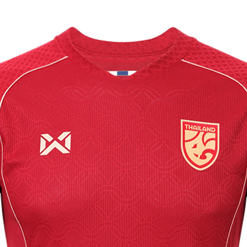 WARRIX Unisex Thailand National Team Away Replica 2025/26 Jersey - Red - 2L (ASIAN SIZE)