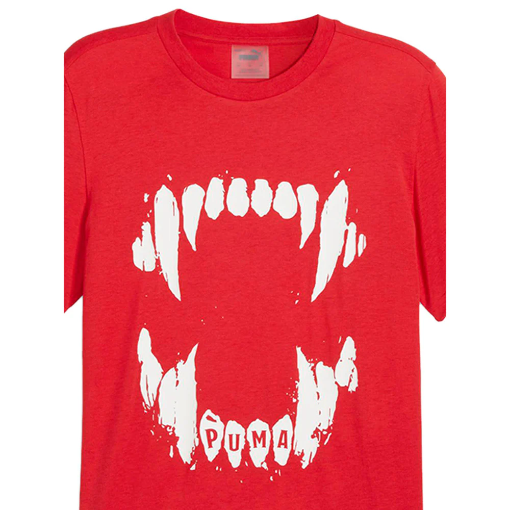 PUMA TSA 2 Men's Basketball T-Shirt - Red - L (UK SIZE)