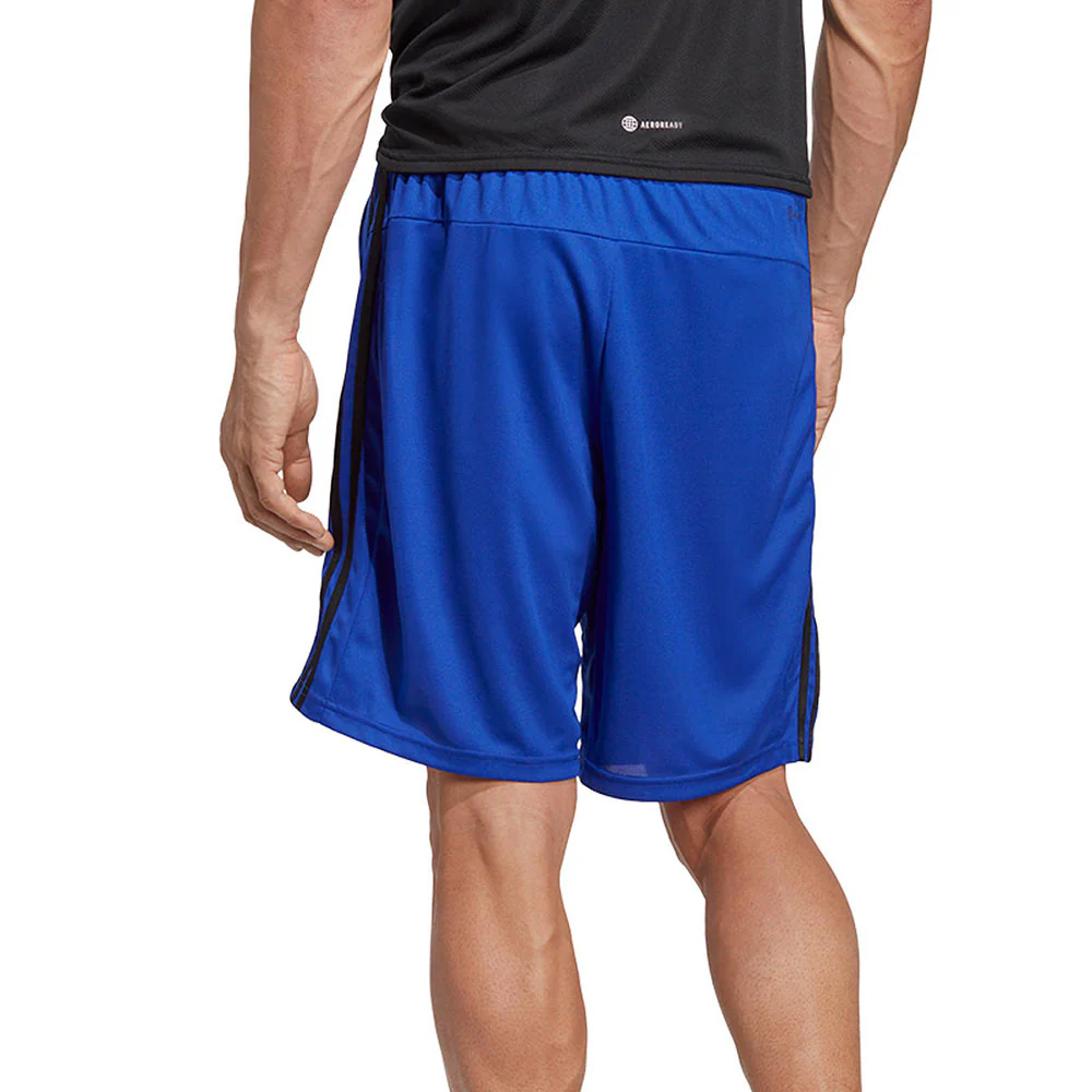 ADIDAS Train Essentials Piqué 3-Stripes Men's Training Shorts - Blue - 2XL (ASIAN SIZE)