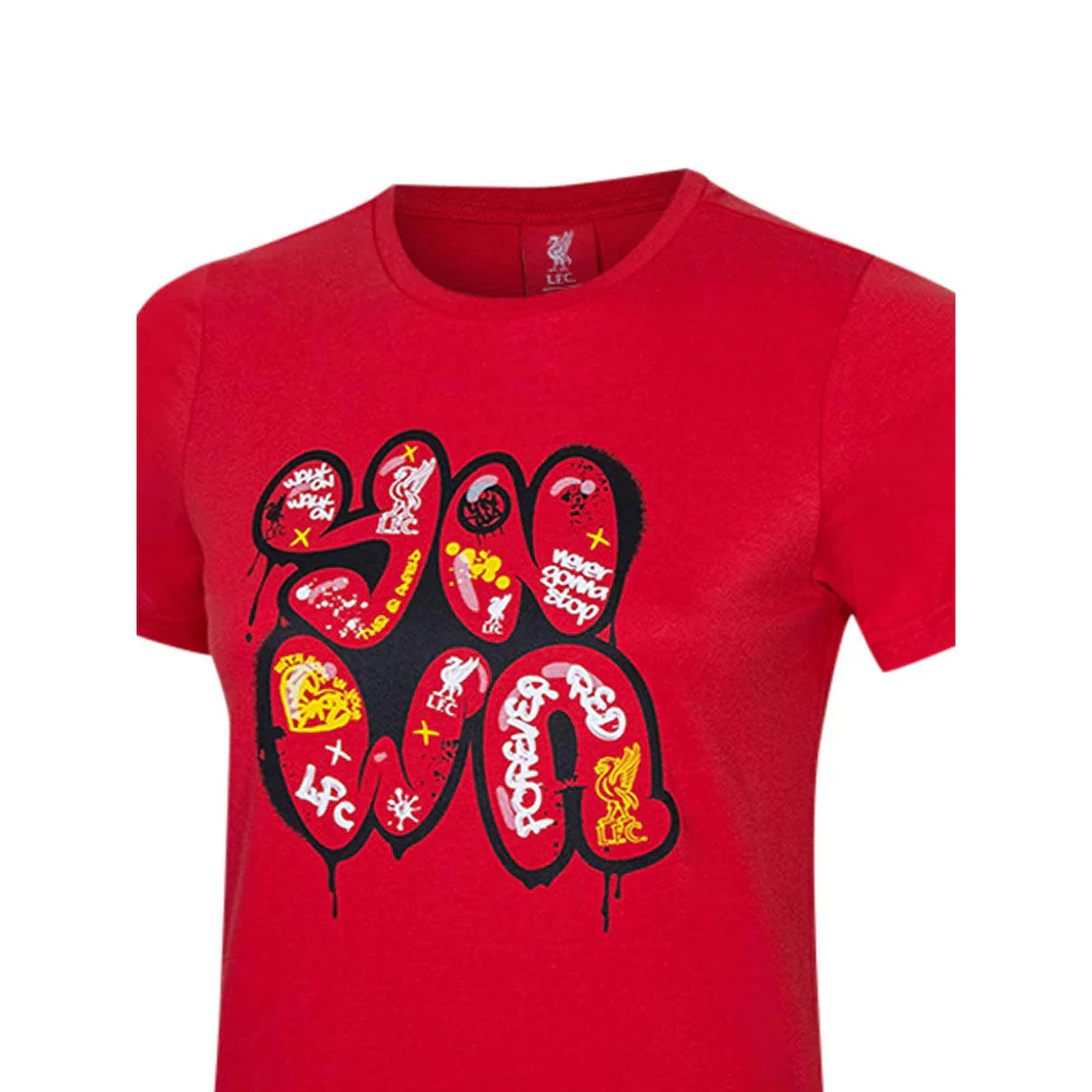 LFC YNWA Graffiti Kids T-Shirt - Red - 11-12 YEARS